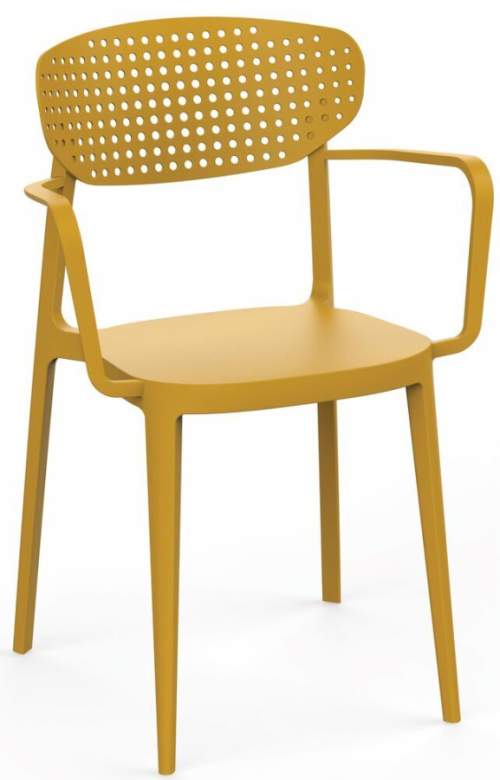Rojaplast Jídelní židle AIRE ARMCHAIR Žlutá