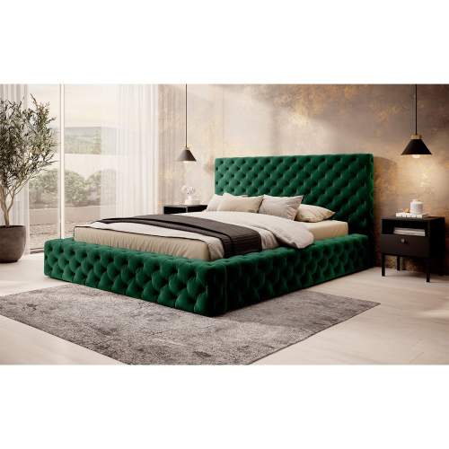 Manželská postel PRINCCE | 160 x 200 cm Barva: Lukso 35