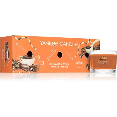 Yankee Candle Sada votivních svíček ve skle Cinnamon Stick 3 x 37 g