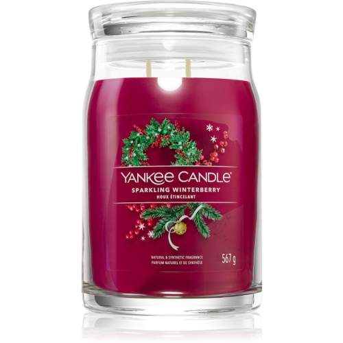 Yankee Candle - Signature vonná svíčka Sparkling Winterberry, 567g