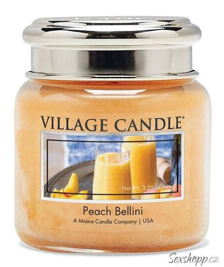 Vonná svíčka Village Candle – broskvový koktejl Bellini
