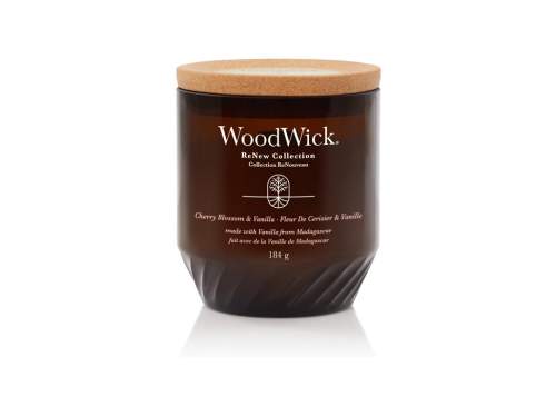 WoodWick Vonná svíčka ReNew sklo střední Cherry Blossom & Vanilla 184 g