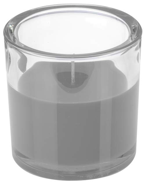 Svíčka ve skle Elegant šedá 10/10cm Gala Kerzen