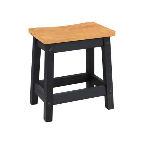 IDEA nábytek Japonská stolička černý vosk