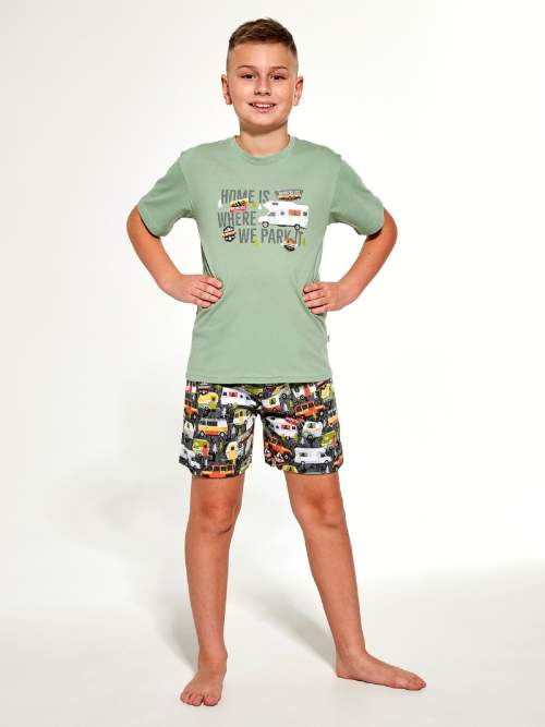 Cornette Kids Boy 789/98 Camper Chlapecké pyžamo, 98-104, zelená