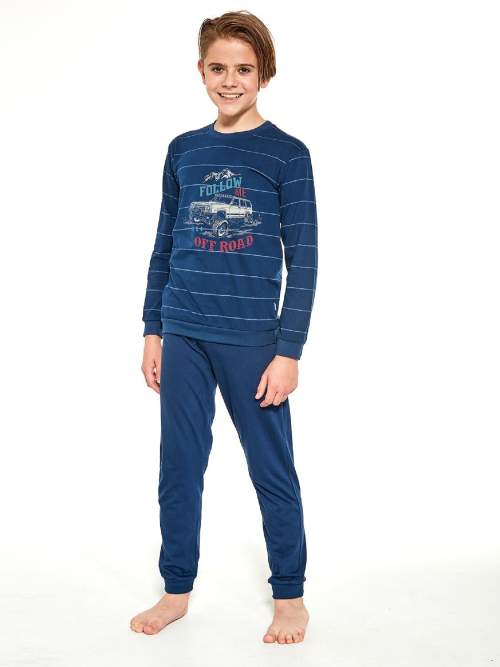 Cornette Kids Boy 478/124 Follow Me Chlapecké pyžamo, 86-92, modrá