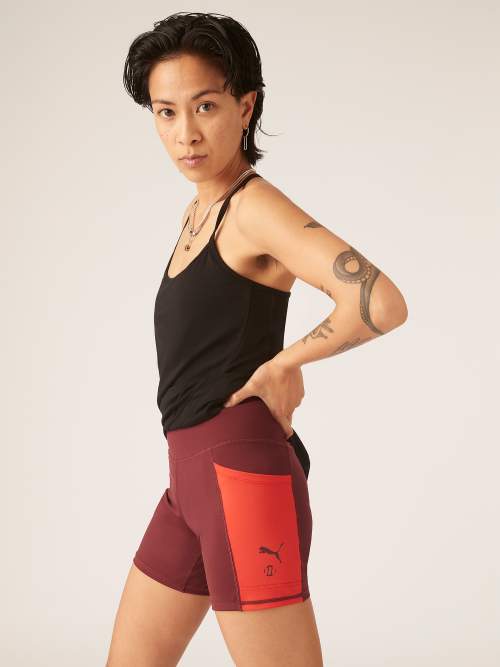 Menstruační a inkontinenční kraťasy PUMA & Modibodi Grape/Red (MODI4098GR) XS