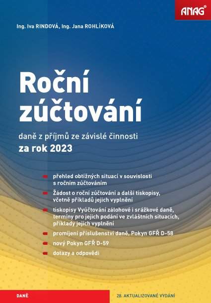 Roční zúčtování daně z příjmů ze závislé činnosti za rok 2023 - Iva Rindová