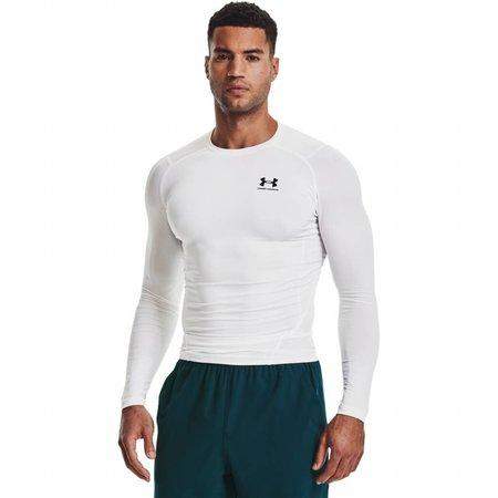 Under Armour Pánské kompresní triko HG Armour Comp LS white XL Bílá