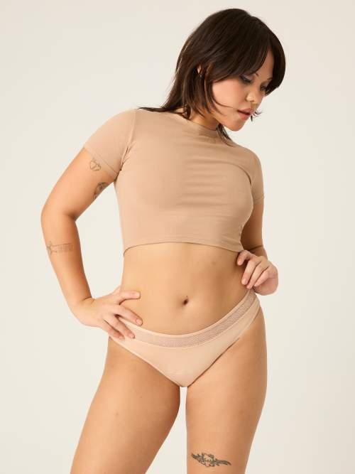 Menstruační kalhotky Modibodi Sensual Bikini Light-Moderate Beige (MODI4050B) M