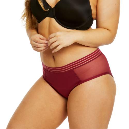 Menstruační kalhotky Love Luna LUXE Midi Dark Cherry (LOVE016DCH) L