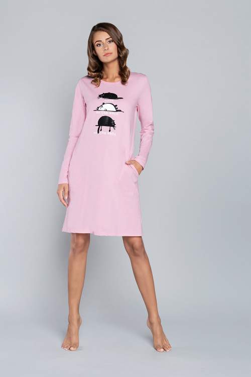 Italian Fashion Košile Dima s dlouhým rukávem - růžová