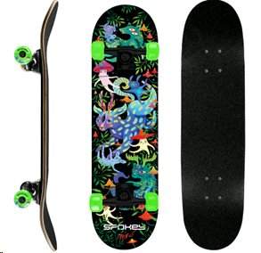 Spokey OLLIE Skateboard 78,7 x 20 cm, ABEC7, se svíticimi prvky ve tmě