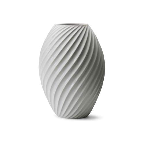 Morso, Porcelánová váza River White, 26 cm | bílá