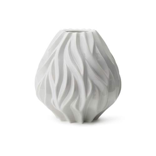 Morso, Porcelánová váza Flame White, 23 cm | bílá