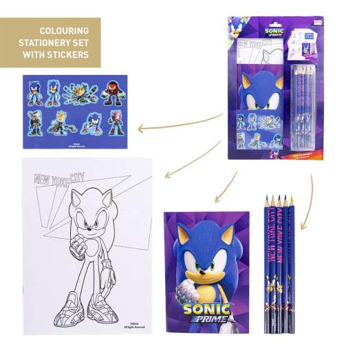 KRESLÍCÍ SADA SONIC (Forkids - velikost: uni)