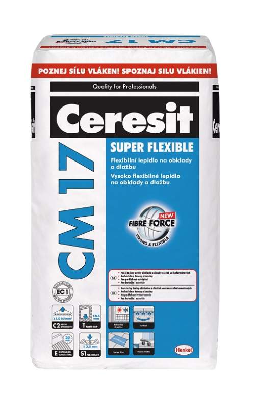 Ceresit Lepidlo CM 17 šedá 25 kg C2TE S1 CM1725