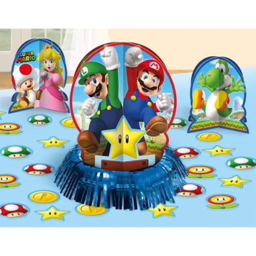Amscan Dekorace na stůl Super Mario 23 ks