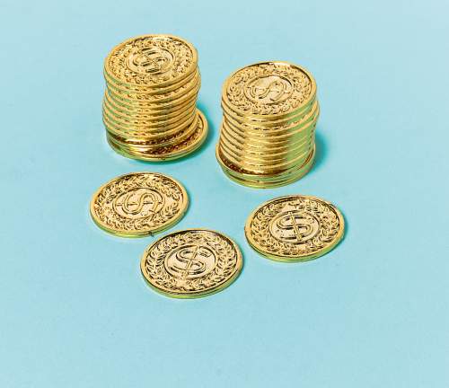 Amscan Plastové mince Dolary Casino 144 ks
