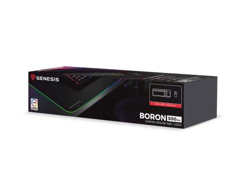 Herní podložka pod myš s RGB podsvícením Genesis BORON 500 XXL, 800x400mm NPG-2110