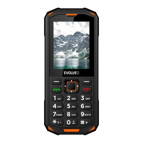 EVOLVEO StrongPhone X5, vodotěsný odolný Dual SIM telefon, černo-oranžová (SGP-X5-B)