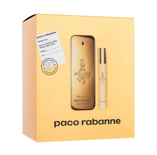 Paco Rabanne 1 Million pánská dárková sada toaletní voda 100 ml + toaletní voda 20 ml pro muže