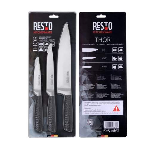 RESTO THOR 95502 3 ks, set kuchyňských nožů