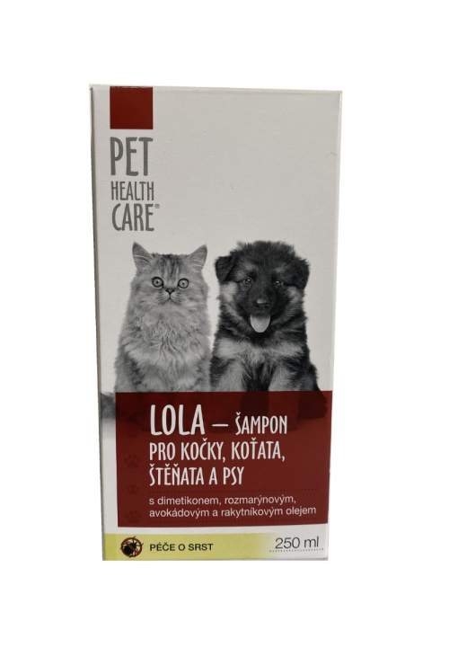 PET HEALTH CARE LOLA šamp. kočky/psy s dávk. 250ml