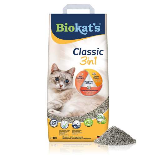 Biokat's Classic 3in1 stelivo pro kočky 10 l