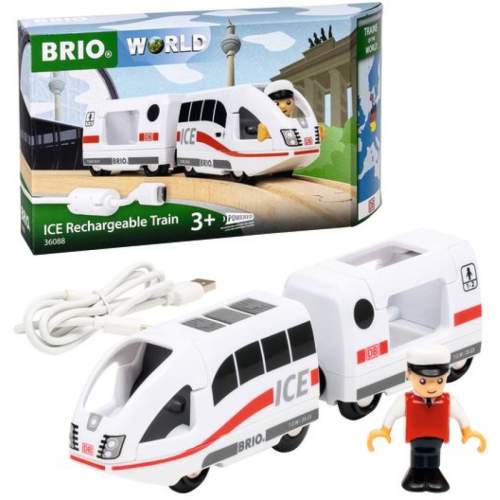 Brio 36088 Edice Světové vlaky: ICE Dobíjecí vlak