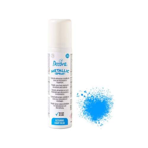 Modrý metalický sprej 75 ml - Decora