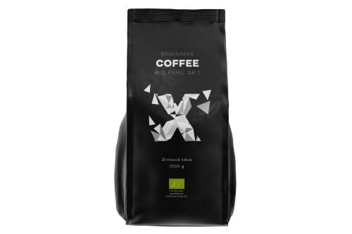 BrainMax Coffee, Káva Peru Grade 1, BIO, 1kg, Zrno