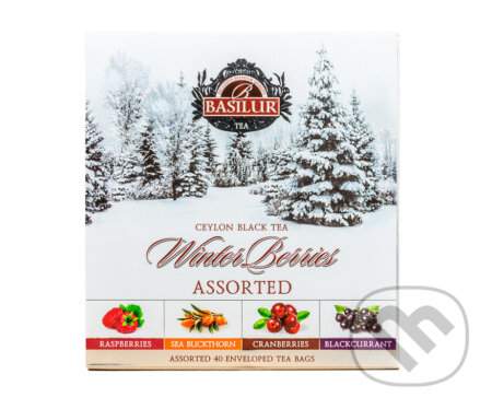 BASILUR Winter berries assorted černé čaje 40 sáčků