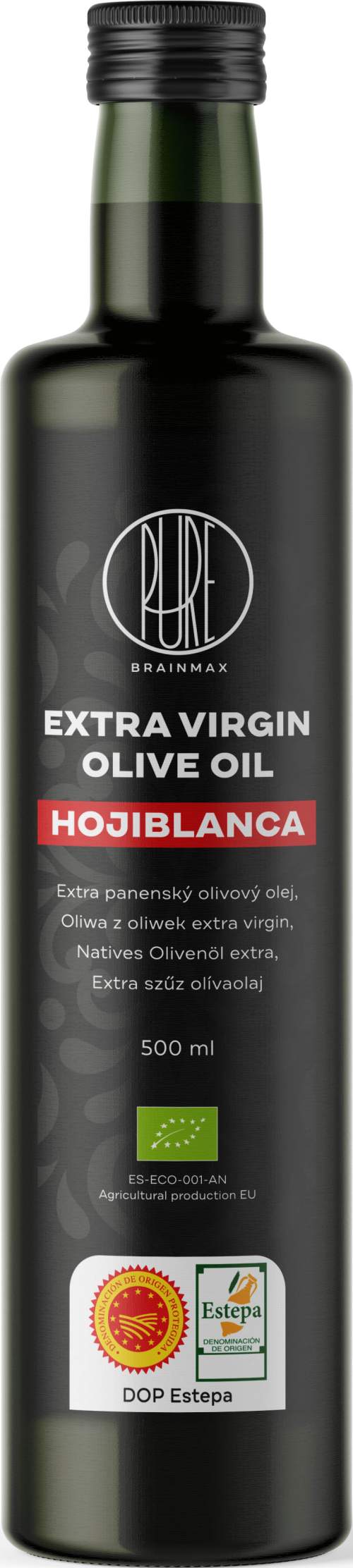 BrainMax Pure Extra panenský olivový olej Hojiblanca BIO, 500 ml
