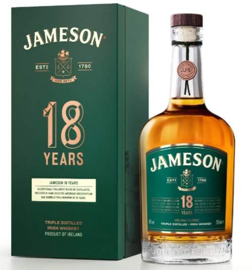 Jameson 18YO 46% 0,7L (dárkové balení kazeta)