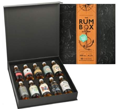The Rum Box World Tour Edition 41,2 % 10 x 0,05l Turquose Edition