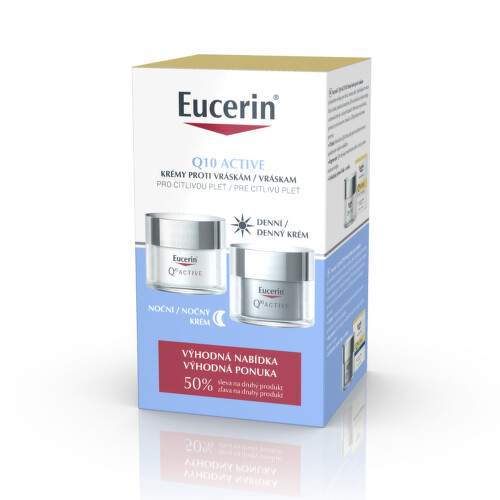 Eucerin Q10 ACTIVE denní+noční krém 2x50ml 2023