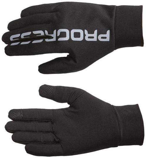 PROGRESS RUN gloves běžecké rukavice XS černá