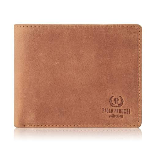 Pánská kožená peněženka Paolo Peruzzi IN-03-CG hnědá