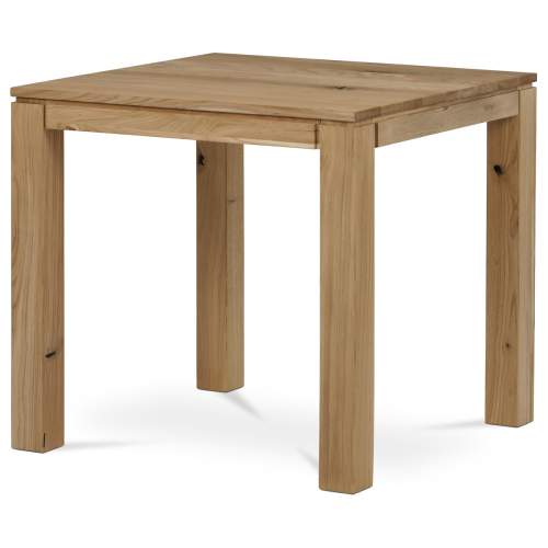 AUTRONIC Stůl jídelní 80 x 80 x 75 cm, masiv dub, povrchová úprava olejem