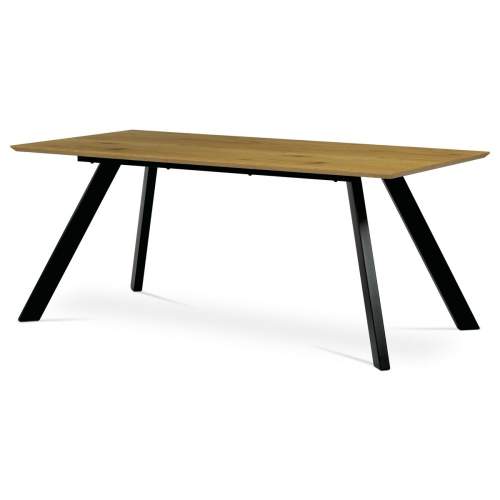 AUTRONIC Stůl jídelní 180 x 90 x 75 cm, deska MDF, 3D dekor divoký dub