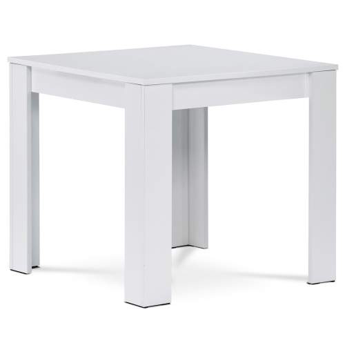 AUTRONIC Jídelní stůl 80 x 80 x 75 cm, MDF, hladké bílé matné lamino