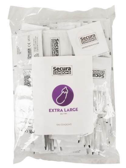 Secura Extra large – velké kondomy (100 ks)