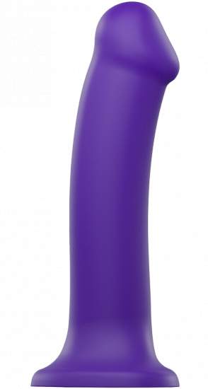 StrapOnMe SemiRealistic Dual Density Bendable Dildo Purple