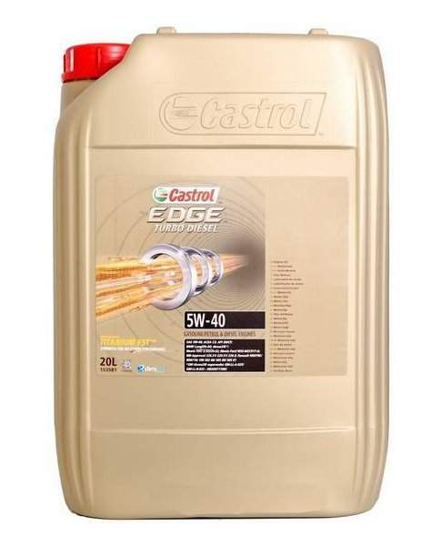 Motorový olej 5W-40 Castrol Edge Turbo Diesel Titanium FST - 20l