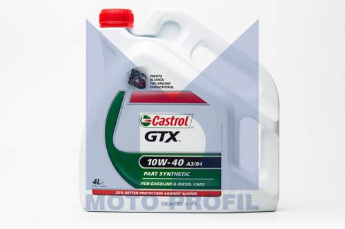 Motorový olej 10W-40 CASTROL GTX Ultraclean A3/B4 - 4L