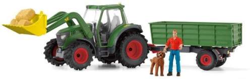 Schleich Farm World traktor s přívěsem, autíčko