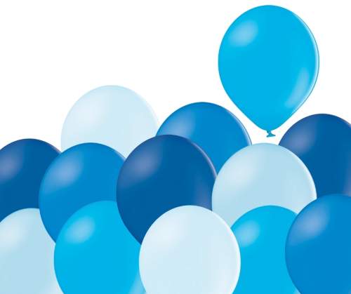 Balonky Brno Mix modrých balónků 100 kusů TOP