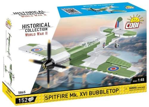 Cobi 5865 II WW Spitfire Mk. XVI Bubbletop 1:48 152 kostek