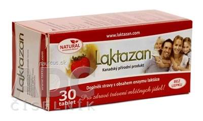 Viacell Gelda Scientific LAKTAZAN tablety tbl enzym laktáza s příchutí jahody 1x30 ks 30 ks
